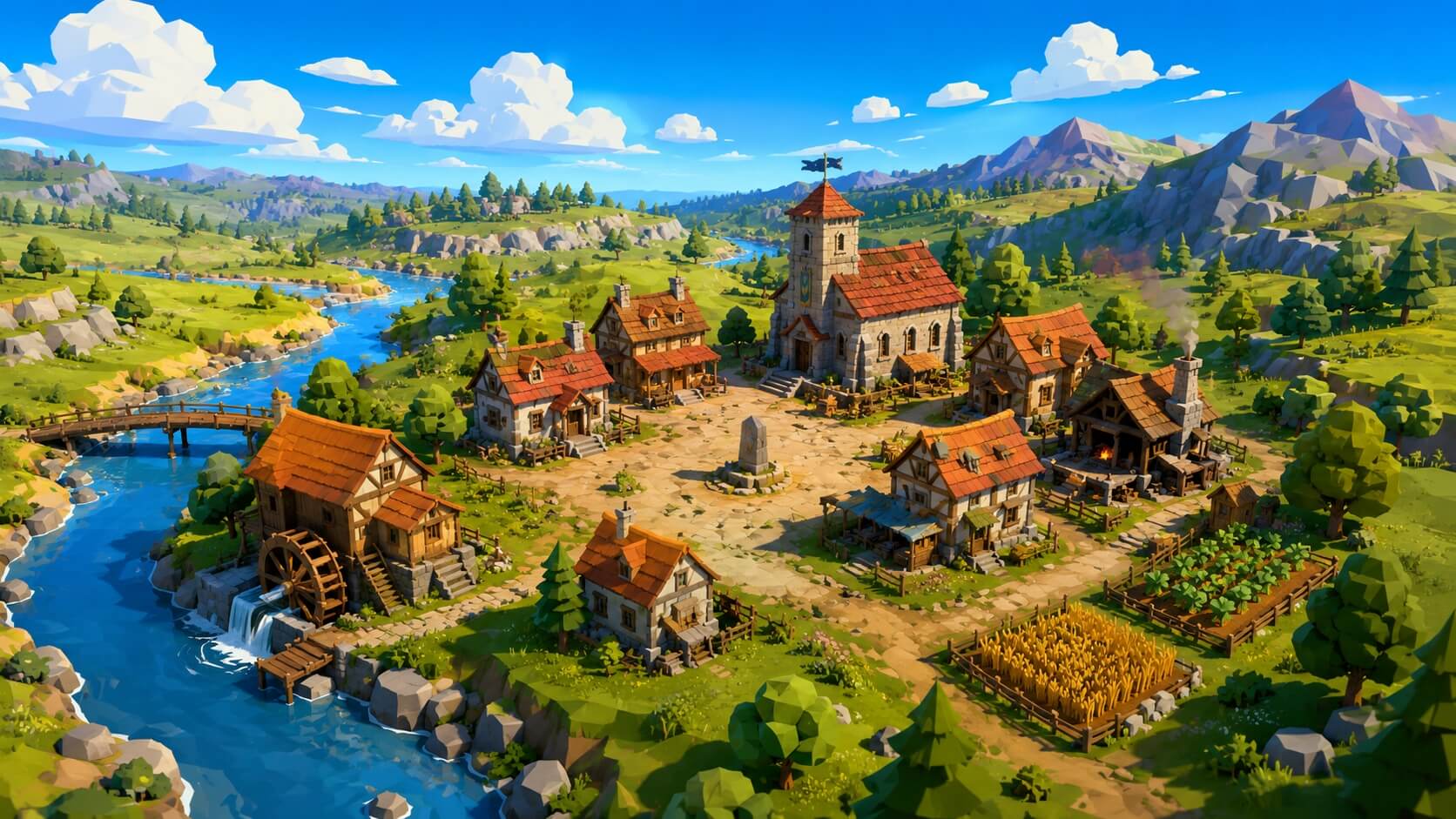 Emberfall, medieval village