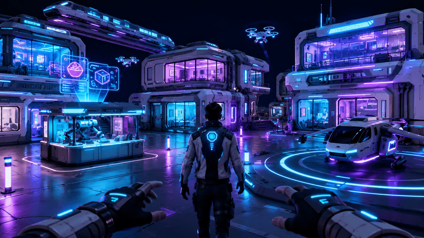 Veilcity, neon district